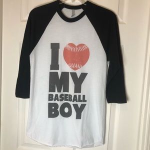 I Love My Baseball Boy T- shirt